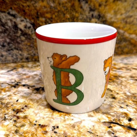 Vintage TIFFANY & CO ALPHABET BEARS Divided Plate & Cup Set Japan Never Used - Picture 12 of 13